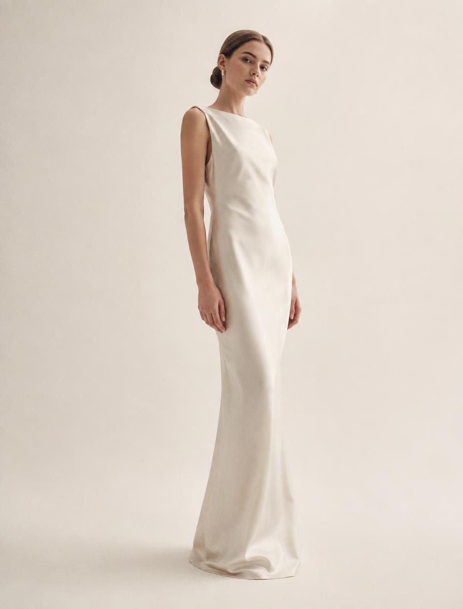 Column Silk Dress