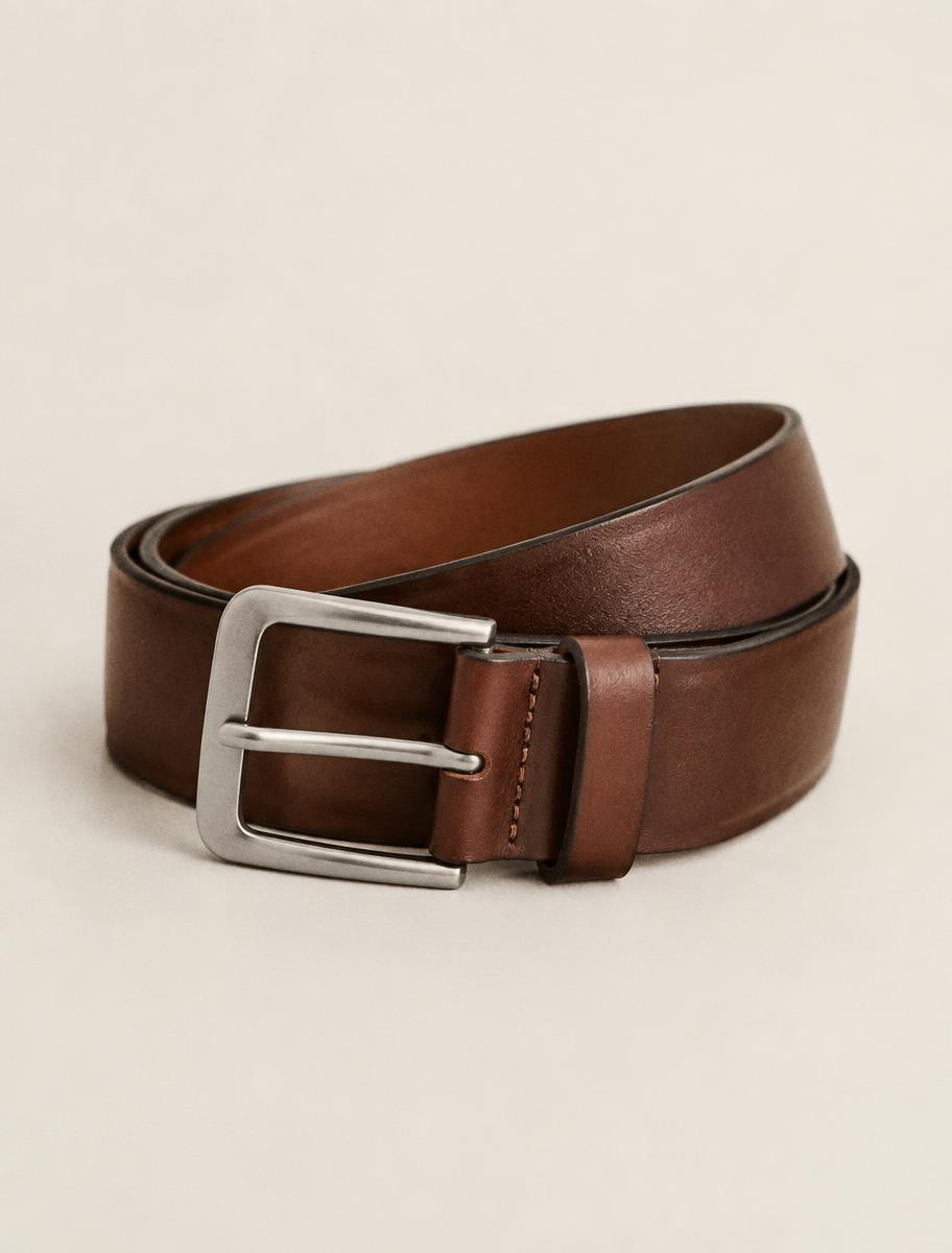 Structured Leather Belt